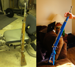 Size: 1405x1253 | Tagged: safe, rainbow dash, g4, /k/, 4chan, gun, mauser 98k, my little arsenal, replica, rifle, weapon