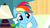 Size: 1022x574 | Tagged: safe, screencap, rainbow dash, pegasus, pony, g4, read it and weep, cute, female, mare, reaction image, solo, you must be new here
