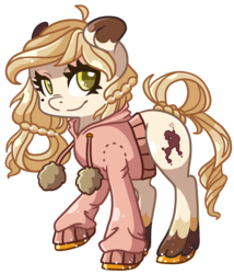 Size: 2480x2902 | Tagged: safe, artist:sk-ree, oc, oc only, oc:oh lala, earth pony, pony, clothes, female, high res, hoodie, mare, simple background, solo, sweater, transparent background