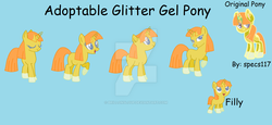 Size: 1024x470 | Tagged: safe, artist:brillonsloup, artist:selenaede, oc, oc only, female, filly, reference sheet, solo, watermark