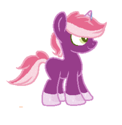 Size: 273x281 | Tagged: safe, artist:droolinq-galaxies, artist:sararini, oc, oc only, female, filly, simple background, solo, transparent background