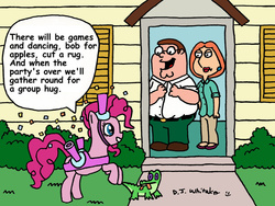 Size: 1024x768 | Tagged: safe, artist:djgames, pinkie pie, g4, family guy, lois griffin, male, peter griffin