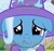 Size: 1000x944 | Tagged: safe, artist:afkrobot, edit, trixie, pony, unicorn, g4, bronybait, female, floppy ears, great and powerful, image macro, mare, meme, question, sad, third person