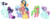 Size: 9033x3437 | Tagged: safe, artist:osipush, indigo zap, lemon zest, principal abacus cinch, sci-twi, sour sweet, sugarcoat, sunny flare, twilight sparkle, pony, equestria girls, g4, my little pony equestria girls: friendship games, equestria girls ponified, hair bun, ponified, shadow five, simple background, transparent background, unicorn sci-twi, vector