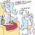 Size: 1000x1000 | Tagged: dead source, safe, artist:nobody, princess celestia, g4, dialogue, narcissism, self ponidox, throne