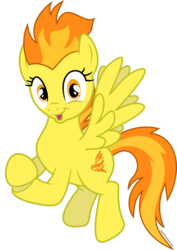 Size: 3294x4640 | Tagged: safe, artist:adog0718, spitfire, pegasus, pony, g4, the cutie re-mark, female, show accurate, simple background, solo, starlight says bravo, transparent background, vector