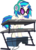 Size: 673x934 | Tagged: safe, artist:punzil504, dj pon-3, vinyl scratch, pony, unicorn, g4, bipedal, female, hooves, horn, mare, mixing console, simple background, smiling, solo, sunglasses, transparent background, vector, vinyl's glasses