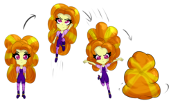 Size: 4500x2623 | Tagged: safe, artist:mit-boy, adagio dazzle, equestria girls, g4, adoragio, chibi, cute, female, hide, solo