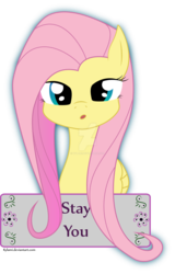 Size: 1600x2503 | Tagged: safe, artist:kylami, fluttershy, g4, female, motivational poster, positive message, simple background, solo, transparent background, watermark