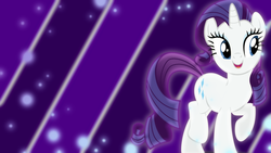 Size: 1600x900 | Tagged: safe, artist:dashiesparkle, artist:sailortrekkie92, rarity, pony, unicorn, g4, abstract background, female, mare, solo, vector, wallpaper