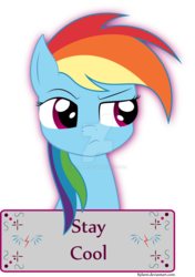 Size: 1024x1453 | Tagged: safe, artist:kylami, rainbow dash, g4, female, motivational poster, simple background, solo, transparent background, watermark