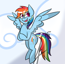 Size: 800x797 | Tagged: safe, artist:supersaiyansolar, rainbow dash, g4, female, solo, watermark