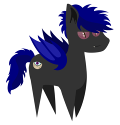 Size: 1000x1043 | Tagged: safe, artist:fireant, oc, oc only, oc:midwatch, bat pony, pony, chibi, male, solo, stallion