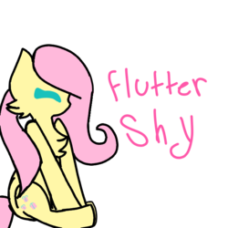Size: 666x666 | Tagged: safe, artist:endythehypergamer, fluttershy, g4, female, simple background, solo, transparent background, wingless