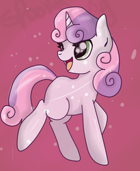 Size: 696x847 | Tagged: safe, artist:spooky-kitteh, sweetie belle, g4, female, solo