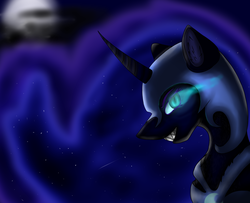 Size: 2460x2000 | Tagged: safe, artist:osowiala, nightmare moon, alicorn, pony, g4, dark, fanart, female, gothic, high res, solo