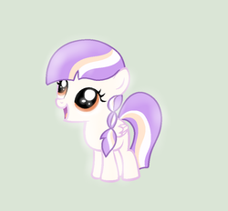 Size: 870x809 | Tagged: safe, artist:the-crystal-dragon10, diamond tiara, oc, oc only, oc:dream catcher, pegasus, pony, g4, female, filly, offspring, parent:diamond tiara, parent:featherweight, parents:feathertiara, simple background, solo