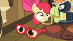 Size: 1366x768 | Tagged: safe, screencap, apple bloom, granny smith, family appreciation day, g4