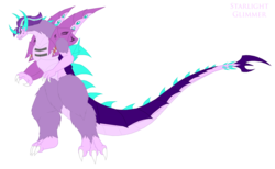 Size: 2970x1827 | Tagged: safe, artist:pyrus-leonidas, starlight glimmer, kaiju, g4, asymmetrical arms, equal sign, female, kaijufied, simple background, solo, species swap, transparent background