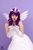 Size: 724x1086 | Tagged: safe, artist:chibi chuu, photographer:sleepingkumaphotography, rarity, human, g4, clothes, cosplay, costume, irl, irl human, model, photo, photo shoot, princess rarity, purple hair, solo, wings