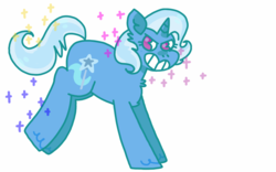 Size: 1280x800 | Tagged: safe, artist:swineburst, trixie, pony, unicorn, g4, female, grin, mare, solo