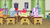 Size: 1366x768 | Tagged: safe, screencap, apple bloom, diamond tiara, scootaloo, silver spoon, sweetie belle, twist, family appreciation day, g4, cutie mark crusaders, like a boss