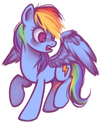 Size: 686x823 | Tagged: safe, artist:annielith, rainbow dash, g4, female, solo