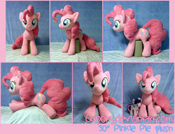 Size: 5705x4388 | Tagged: safe, artist:qtpony, pinkie pie, g4, absurd resolution, balloonbutt, cute, irl, life size, photo, plushie, solo