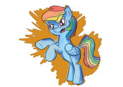 Size: 3035x2149 | Tagged: safe, anonymous artist, rainbow dash, g4, female, high res, solo