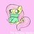 Size: 983x983 | Tagged: safe, artist:therainbowmaiden, fluttershy, g4, bottomless, clothes, cute, female, partial nudity, pink background, shyabetes, simple background, solo, sweater, sweatershy