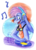 Size: 1471x2040 | Tagged: safe, artist:animagicworld, master kenbroath gilspotten heathspike, dragon, g3, my little pony live: the world's biggest tea party, disc jockey, disco, g3 spikabetes, headphones, male, simple background, solo, sunglasses, traditional art, transparent background