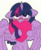 Size: 494x600 | Tagged: safe, artist:adostume, twilight sparkle, alicorn, pony, g4, female, floppy ears, heart, mare, solo, twilight sparkle (alicorn)