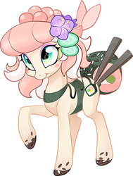Size: 378x500 | Tagged: safe, artist:aidapone, oc, oc only, food pony, original species, food, solo, sushi