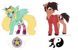 Size: 1507x973 | Tagged: safe, artist:frostedpuffs, cutie mark, marco diaz, ponified, simple background, star butterfly, star vs the forces of evil, transparent background