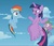 Size: 980x843 | Tagged: safe, screencap, rainbow dash, spike, twilight sparkle, alicorn, dragon, pegasus, pony, g4, my little pony: friendship is magic, season 5, the cutie re-mark, derp, faic, female, filly rainbow dash, frown, great moments in animation, gritted teeth, lidded eyes, male, mare, open mouth, out of context, shrug, smiling, trio, twilest dashle, twilight is a foal fiddler, twilight sparkle (alicorn), wat, wide eyes, wingless spike