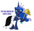 Size: 1200x1100 | Tagged: dead source, safe, artist:xebck, princess luna, g4, canterlock, caps lock, faic, female, nighmurr mun, simple background, smug, smugluna, solo, transparent background, twilight scepter, vector