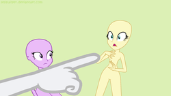 Size: 1920x1080 | Tagged: safe, artist:xebck, oc, oc only, equestria girls, g4, bald, base, breasts, featureless breasts, featureless crotch, female, nudity