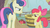 Size: 1280x720 | Tagged: safe, screencap, apple bloom, bon bon, sweetie drops, earth pony, pony, call of the cutie, g4, my little pony: friendship is magic, season 1, bon bon is not amused, bon butt, butt, female, i didn't put those in my bag, plot