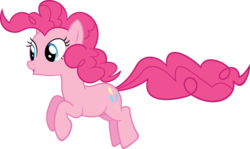 Size: 6000x3584 | Tagged: safe, artist:slb94, pinkie pie, g4, scare master, female, pronking, simple background, solo, transparent background, vector