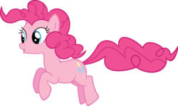 Size: 6000x3584 | Tagged: safe, artist:slb94, pinkie pie, g4, my little pony: friendship is magic, scare master, female, pronking, simple background, solo, transparent background, vector