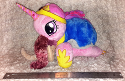 Size: 1500x970 | Tagged: safe, artist:frankentoys, princess cadance, g4, irl, not salmon, photo, plushie, solo, wat