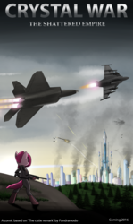 Size: 2300x3850 | Tagged: dead source, safe, artist:pandramodo, pinkie pie, earth pony, pony, g4, the cutie re-mark, aircraft, alternate timeline, apinkalypse pie, bushmaster acr, crystal war timeline, f-22 raptor, gun, high res, jas-39 gripen, jet fighter, lockheed corporation, pinkamena diane pie, poster, rifle, weapon