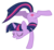 Size: 5600x5200 | Tagged: safe, artist:yanoda, twilight sparkle, pony, unicorn, g4, my little pony: friendship is magic, the crystal empire, absurd resolution, eyes closed, female, handstand, mare, simple background, solo, transparent background, unicorn twilight, upside down, vector