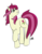 Size: 1020x1320 | Tagged: safe, artist:kiramoses, roseluck, earth pony, pony, g4, female, mare, solo