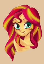 Size: 329x475 | Tagged: safe, artist:faycoon, sunset shimmer, equestria girls, g4, female, solo