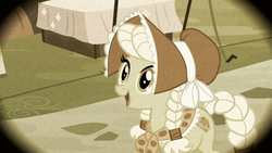 Size: 1366x768 | Tagged: safe, screencap, granny smith, earth pony, pony, family appreciation day, g4, female, flashback, solo, young granny smith, younger