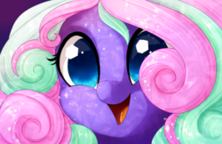 Size: 5100x3300 | Tagged: safe, artist:starshinebeast, oc, oc only, oc:lucid dream, crystal pony, earth pony, pony, absurd resolution, close-up, cute, face, female, filly, solo