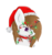 Size: 852x910 | Tagged: safe, artist:serenity, oc, oc only, oc:serenity, chest fluff, choker, christmas, festive, holly, lights