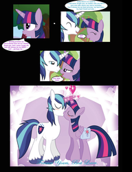 Size: 960x1247 | Tagged: safe, artist:paperlover, shining armor, twilight sparkle, alicorn, pony, unicorn, comic:your best friend and best lover, g4, brother and sister, female, horn, horns are touching, incest, infidelity, kissing, male, mare, ship:shiningsparkle, shipping, siblings, straight, twilight sparkle (alicorn)