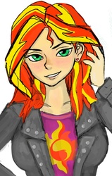 Size: 747x1176 | Tagged: safe, artist:xkaix2501, sunset shimmer, equestria girls, g4, female, solo